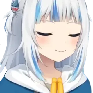😊 emoji Gawr Gura Telegram sticker 5 of 50