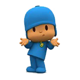 🤷‍♂️ emoji Pocoyo Telegram sticker 16 of 24