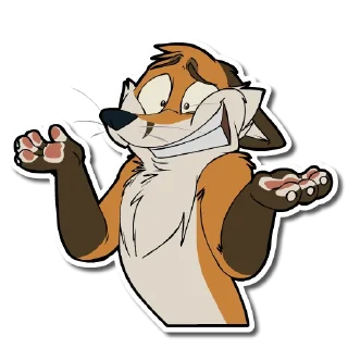 😅 emoji Jasper Fox Telegram sticker 24 of 90