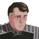 😳 emoji Legend of the Galactic Heroes Telegram sticker 17 of 35
