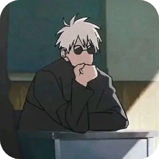 👍 emoji Gojo Satoru Telegram sticker 19 of 35