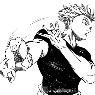 ✋ emoji Gojo Satoru Telegram sticker 16 of 35