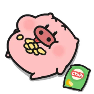 Sticker from 菜豬寶寶2 (乖巧的菜豬) @kal_pc