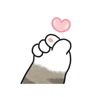 😊 emoji 貓咪的胖手手動起來 (虎斑) Telegram sticker 21 of 24