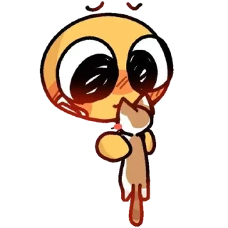 🥺 emoji ꒰꒰ няшики  ⃕·˚ ༘ ₍🤯₎ ࿐ @nkplz ꒱ Telegram sticker 5 of 20