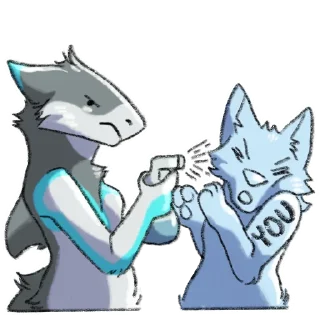 💧 emoji Not A Sergal Telegram sticker 11 of 62