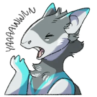 🥱 emoji Not A Sergal Telegram sticker 5 of 62