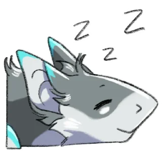 💤 emoji Not A Sergal Telegram sticker 10 of 62