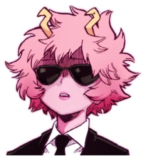 😎 emoji AZ MHA Mina Ashido Telegram sticker 19 of 33