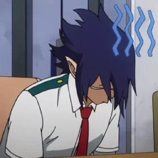 😓 emoji Chibi-BNHA Telegram sticker 24 of 120