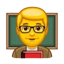 👨‍🏫 emoji Animated Emoji Telegram sticker 22 of 599