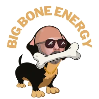 🦴 emoji Andrew Tate Inu Telegram sticker 7 of 13