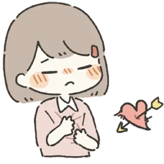 💘 emoji Girl can use stickers Telegram sticker 12 of 40