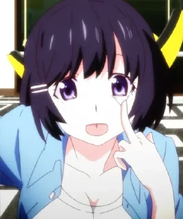 😜 emoji Hanekawa Tsubasa 2.0 | @KonoVitoDa Telegram sticker 2 of 120