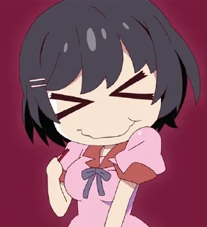 😋 emoji Hanekawa Tsubasa 2.0 | @KonoVitoDa Telegram sticker 11 of 120