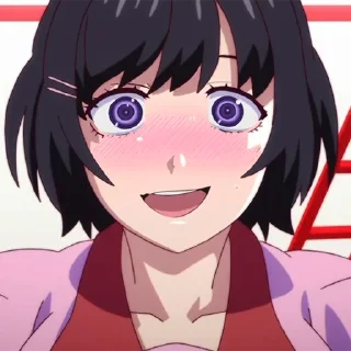 😍 emoji Hanekawa Tsubasa | @KonoVitoDa Telegram sticker 16 of 120