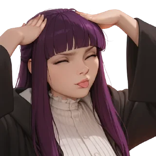 💜 emoji 💜 @DalamWorld
PoutyFern 💜 Telegram sticker 11 of 18