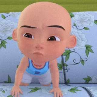 Sticker from upin ipin @bleloomlie