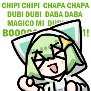 😝 emoji 会动的绿猫 @SuzumeOfficial Telegram sticker 5 of 45