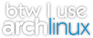 Sticker from btw I use Arch (by @ddepau)