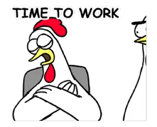 😊 emoji Chicken Bro Lazy Mode (雞雞兄弟) @kal_pc Telegram sticker 12 of 16