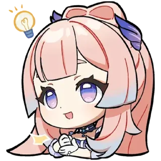 🤓 emoji @Sparklelover 心海(Kokomi) Telegram sticker 16 of 52