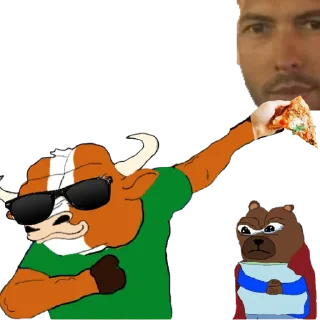 🐂 emoji PPizza Degen Telegram sticker 7 of 26