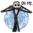 😣 emoji The Nightmare Before Christmas Telegram sticker 15 of 35