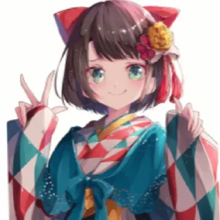 💫 emoji Anime girl cute Aljdia Uzumaki💞💘 Telegram sticker 14 of 40