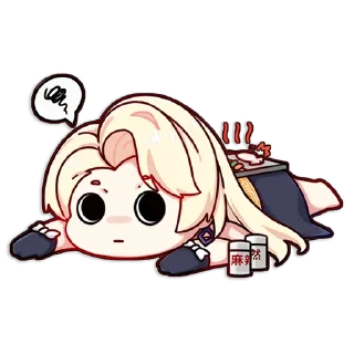 😵 emoji A-SOUL by @ 绯月见白 Telegram sticker 15 of 17