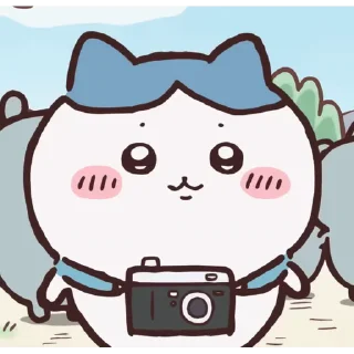 😊 emoji Chiikawa 小可愛追星日記 Telegram sticker 13 of 28