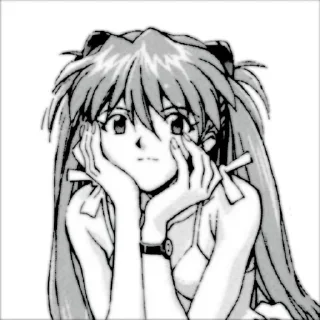 🍁 emoji Asuka Langley Manga Telegram sticker 12 of 39