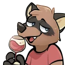 🍷 emoji Radicoon! Telegram sticker 6 of 31