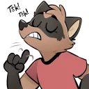 😕 emoji Radicoon! Telegram sticker 16 of 31
