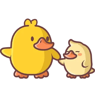 👩‍👧 emoji FOMO Duck Telegram sticker 19 of 45