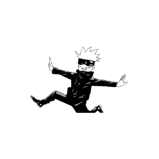 Sticker from gojo satoru