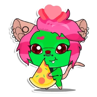 🍕 emoji Lovely Virus Telegram sticker 2 of 61