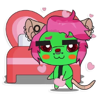 😏 emoji Lovely Virus Telegram sticker 19 of 61