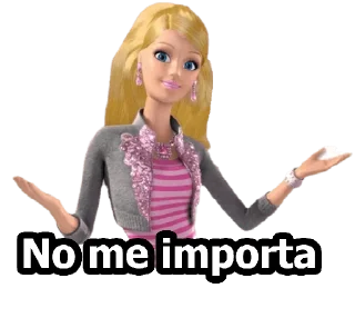 😒 emoji BARBIE - [Instagram: @WiStickers] Telegram sticker 18 of 27