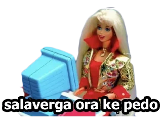🤨 emoji BARBIE - [Instagram: @WiStickers] Telegram sticker 12 of 27