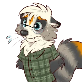 😖 emoji Jac the Raccoon Telegram sticker 5 of 86