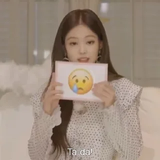 🤍 emoji Jennie || by : @Milkstrawberrysoft Telegram sticker 17 of 23