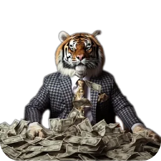 🤑 emoji Tigre Telegram sticker 12 of 109