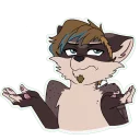 🙅 emoji Milo The Raccoon Telegram sticker 17 of 73