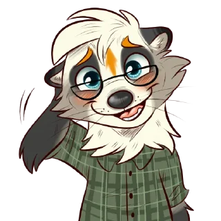 Sticker from Jac the Raccoon