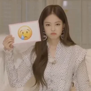 🤍 emoji Jennie || by : @Milkstrawberrysoft Telegram sticker 13 of 23