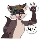 🖐 emoji Milo The Raccoon Telegram sticker 1 of 73