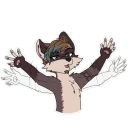 🦋 emoji Milo The Raccoon Telegram sticker 7 of 73