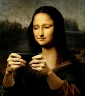 👀 emoji Mona_lisa  by:🌸By:ᴇᴍ֟፝֟ɪʟʏ•🌸 Telegram sticker 1 of 40