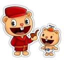 👲 emoji Happy Tree Friends Telegram sticker 17 of 34